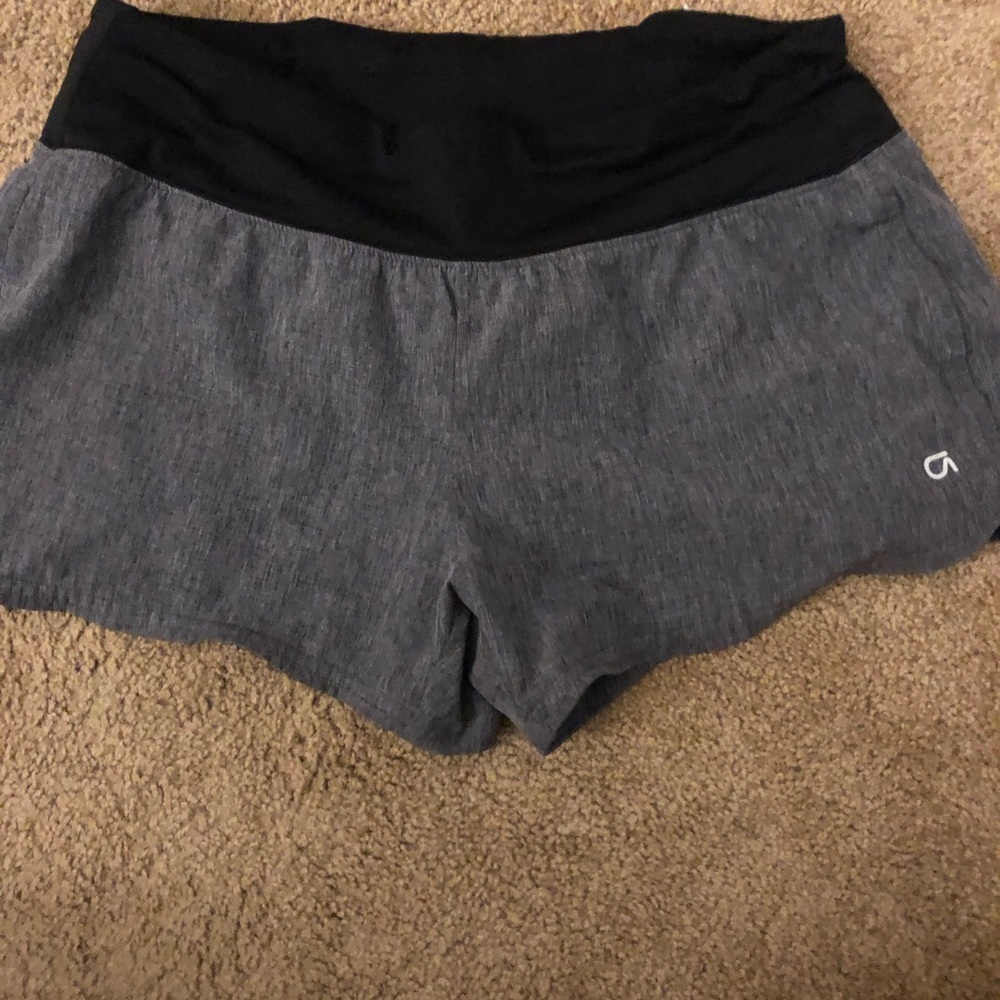 grey athletic shorts
